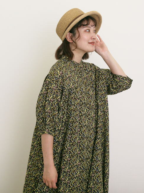 Samansa Mos2「【接触冷感】シャツワンピース ≪S/Mサイズ≫」|ワンピース|ブラック