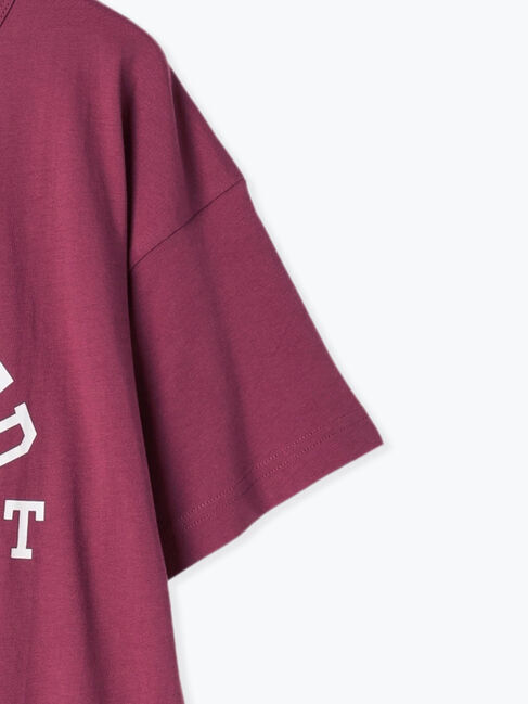 Samansa Mos2「【オーガニックコットン】ロゴプリントTシャツ」|Tシャツ・カットソー|