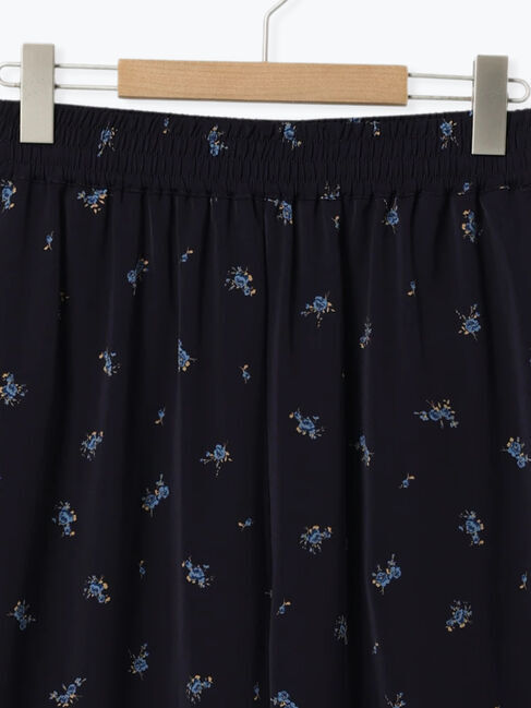 Samansa Mos2 blue「花柄イージーパンツ」|その他|