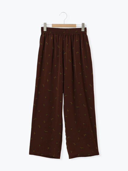 Samansa Mos2 blue「花柄イージーパンツ」|その他|