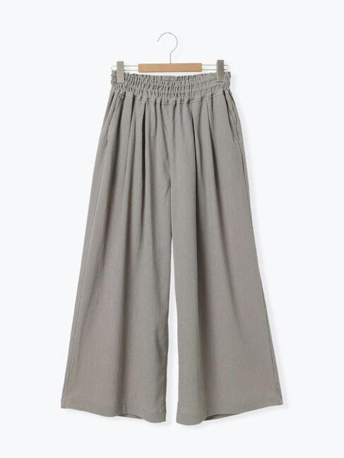 Samansa Mos2 blue「楊柳ハイウエストパンツ」|その他|