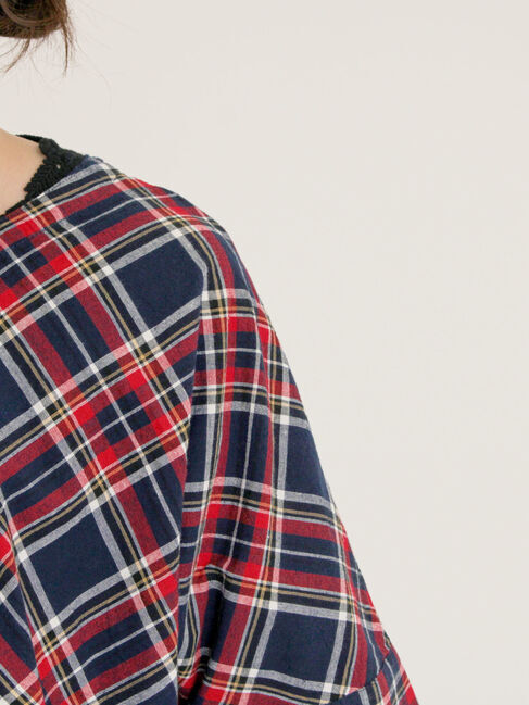 Samansa Mos2「◎チェック柄前後2WAYブラウス」|シャツ・ブラウス|