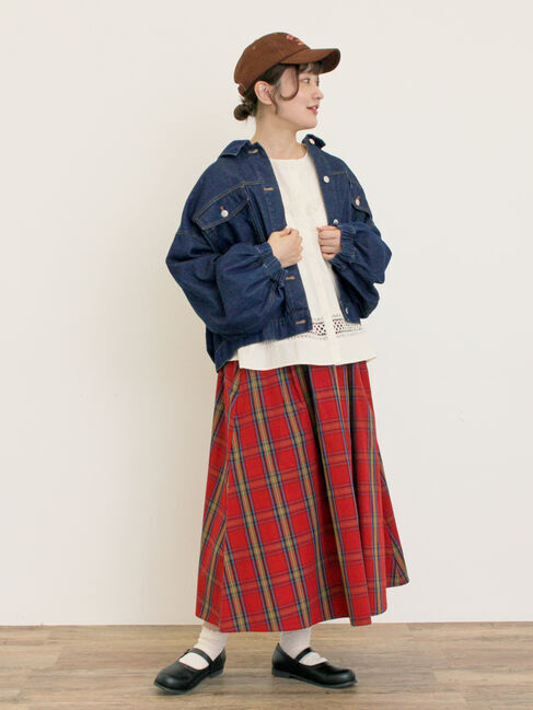 Samansa Mos2「柄アソートタックスカート」|スカート|