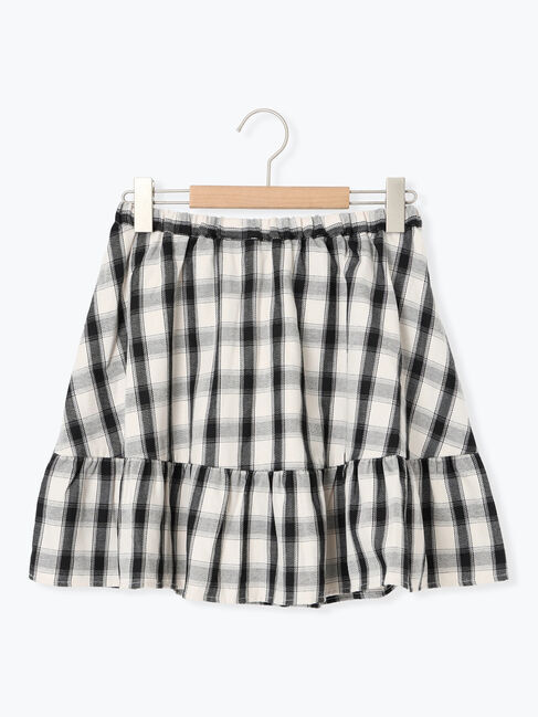 SM2「チェック柄フリルティアードミニスカート」|スカート|