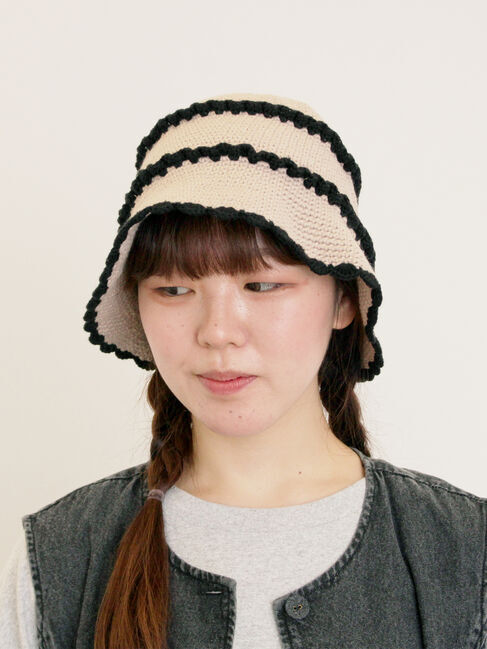 Samansa Mos2「フリルニットハット」|その他|