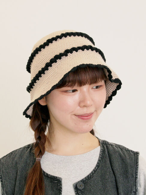 Samansa Mos2「フリルニットハット」|その他|