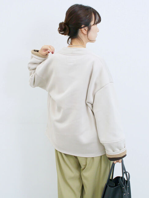 Samansa Mos2 blue「【マシンウォッシャブル】マルチスタイルボンディングブルゾン」|ブルゾン・スタジャン|