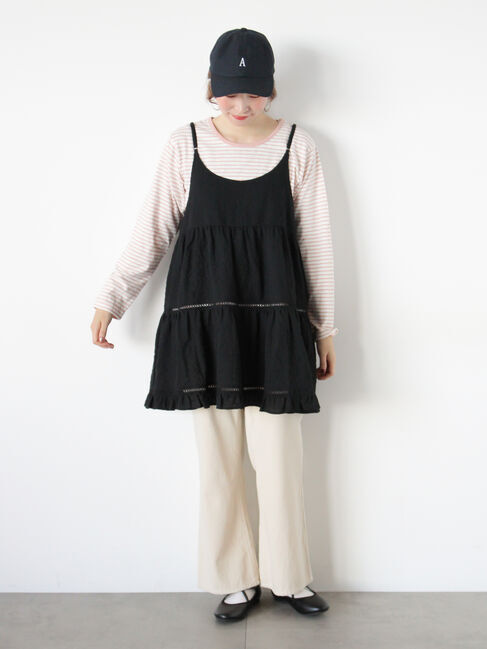 Samansa Mos2「【オーガニックコットン】デニムフレアパンツ」|その他|