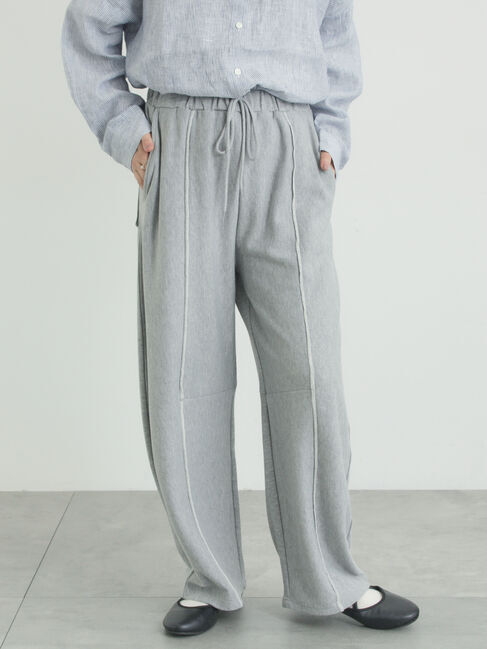 Samansa Mos2「カーブシルエットスウェットパンツ」|その他|グレー