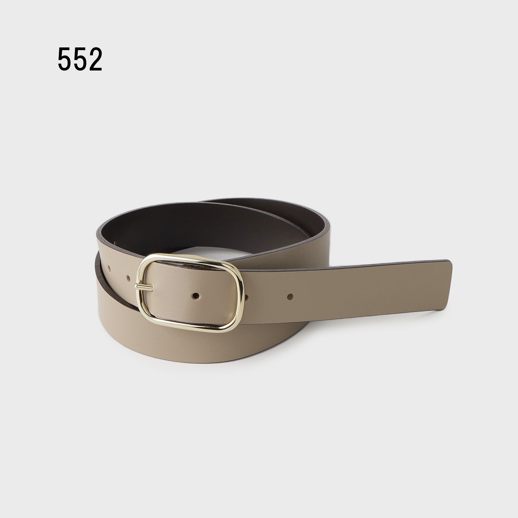 UNTITLED「【古畑星夏さん着用/追加/本革/日本製】オーバルベルト30mm」|ベルト|