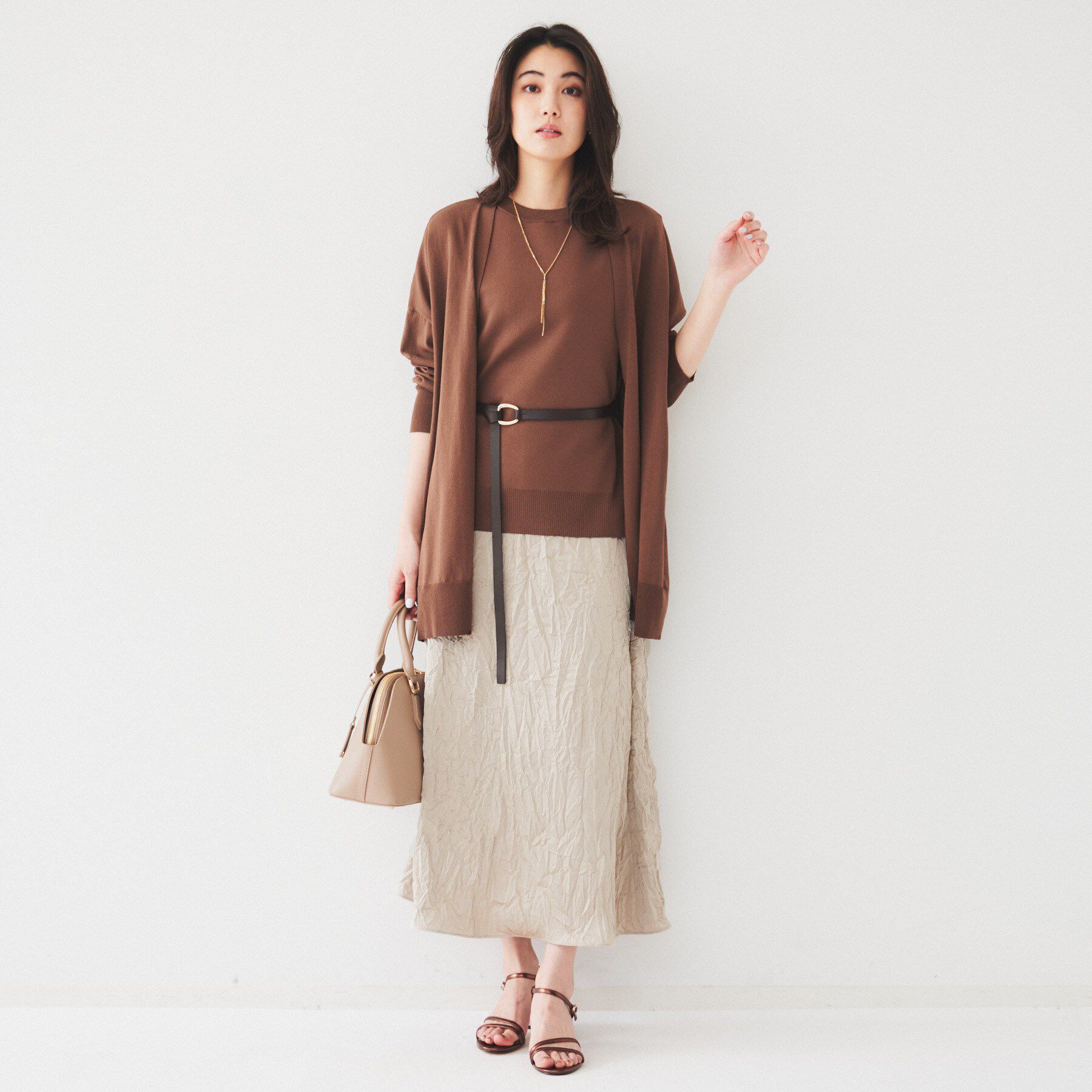 UNTITLED「クラッシュAラインスカート」|スカート|