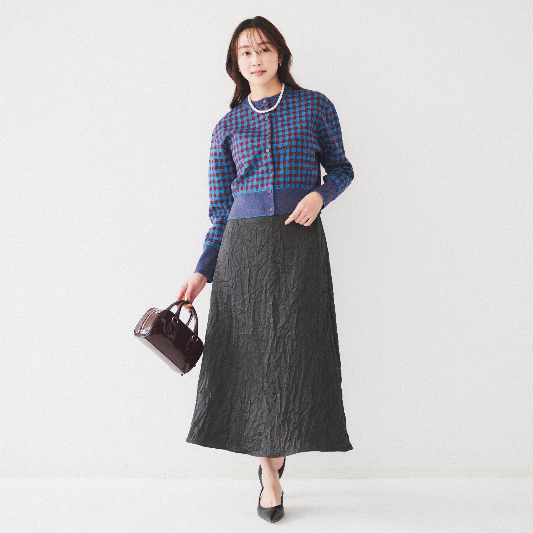 UNTITLED「クラッシュAラインスカート」|スカート|