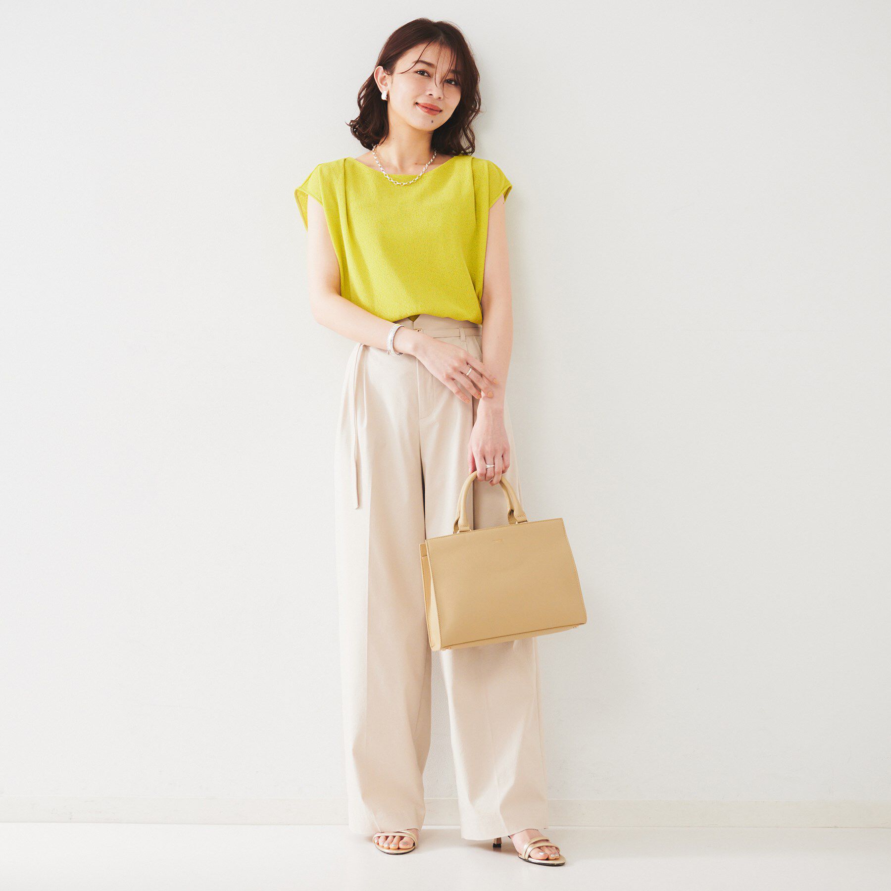 UNTITLED「【ジャージ素材】インナードッキングシアーカットソー」|Tシャツ・カットソー|