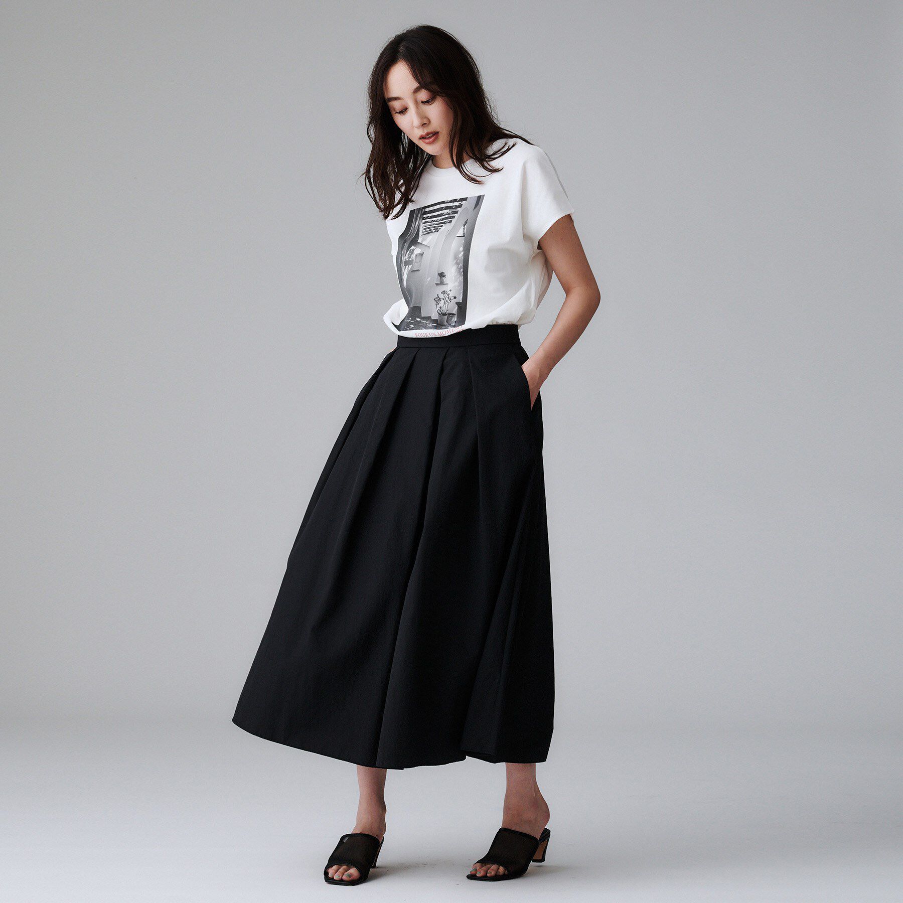 UNTITLED「【コットン100/プリントロゴ】フォトTシャツ」|Tシャツ・カットソー|