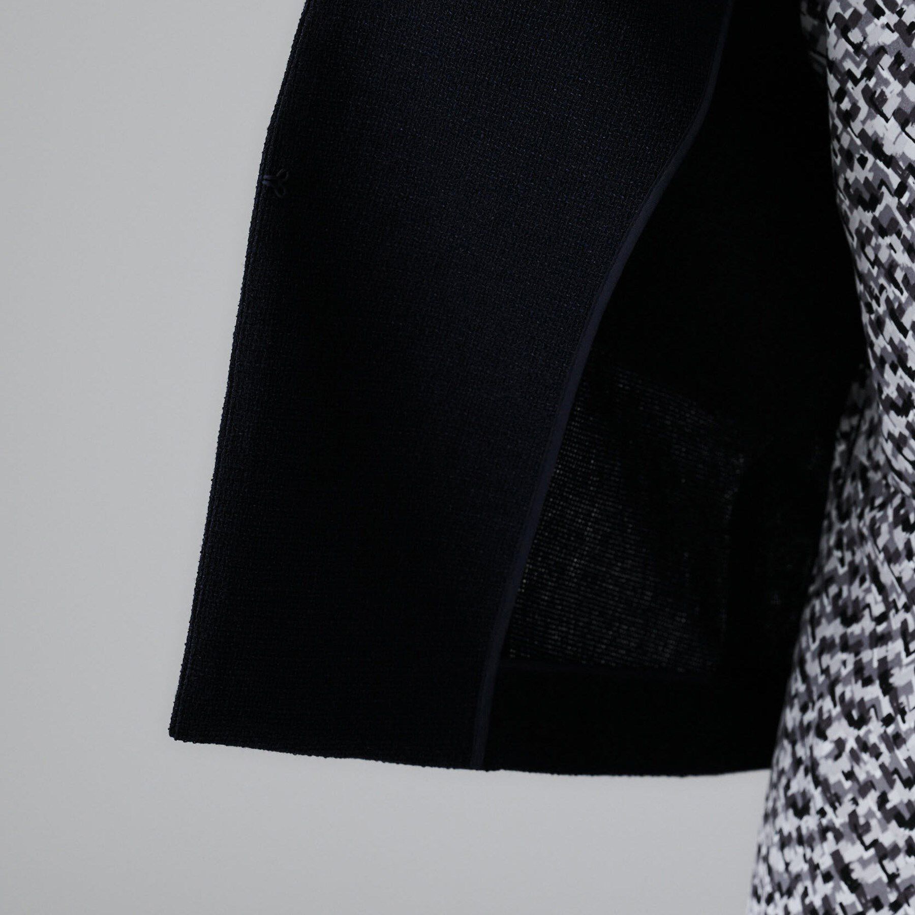 UNTITLED「【短丈/日本製】カラミ風メッシュ ノーカラージャケット」|ノーカラージャケット|