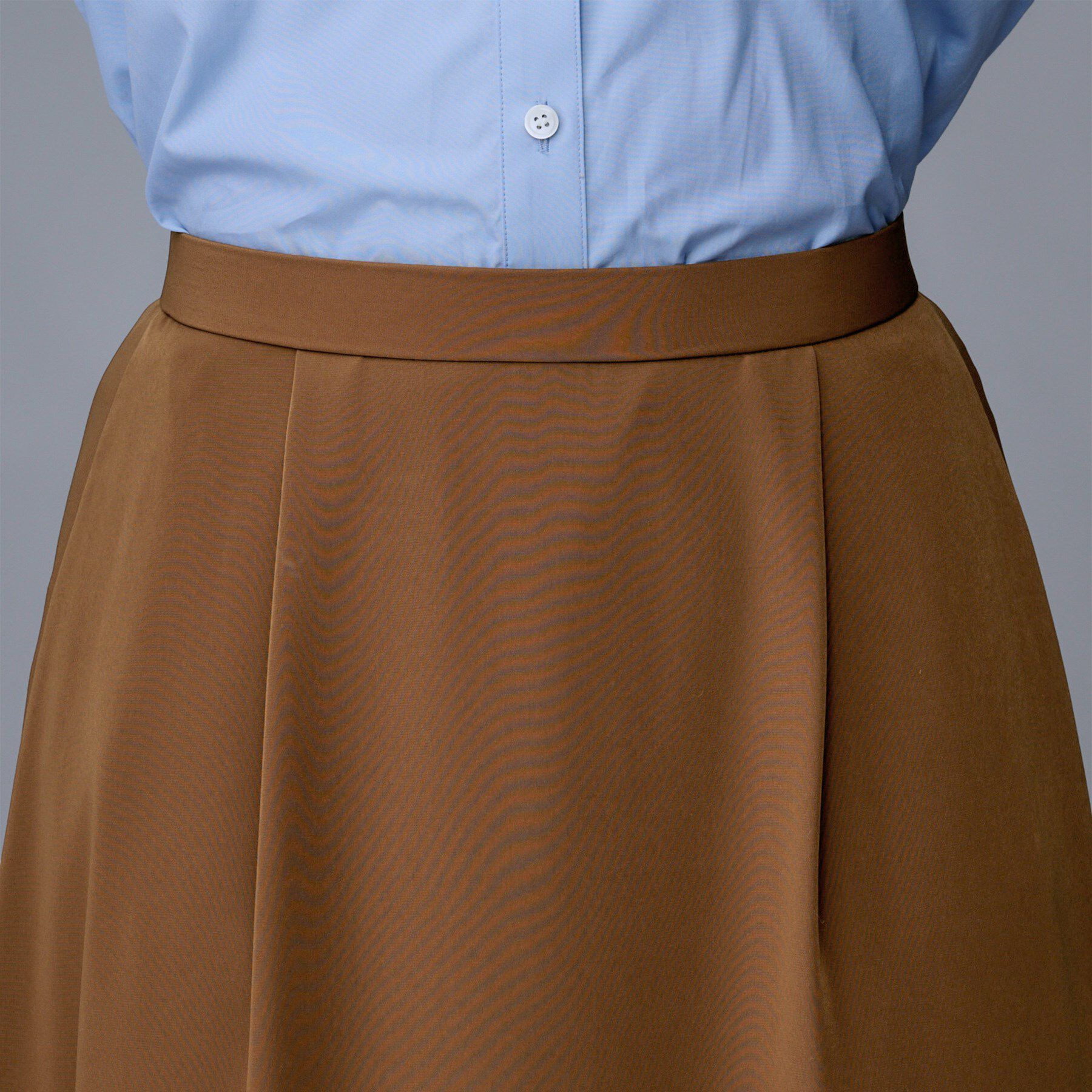 UNTITLED「【セットアップ可/後ろウエストゴム】リラクパウダースカート」|スカート|