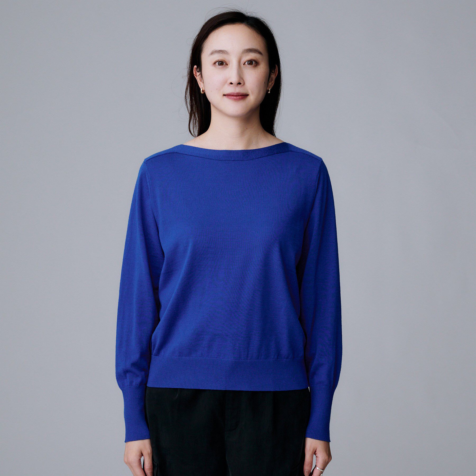 UNTITLED「【アンサンブル可/洗える】シルクウールカシミヤ ドルマンスリーブニット」|ニット・セーター|