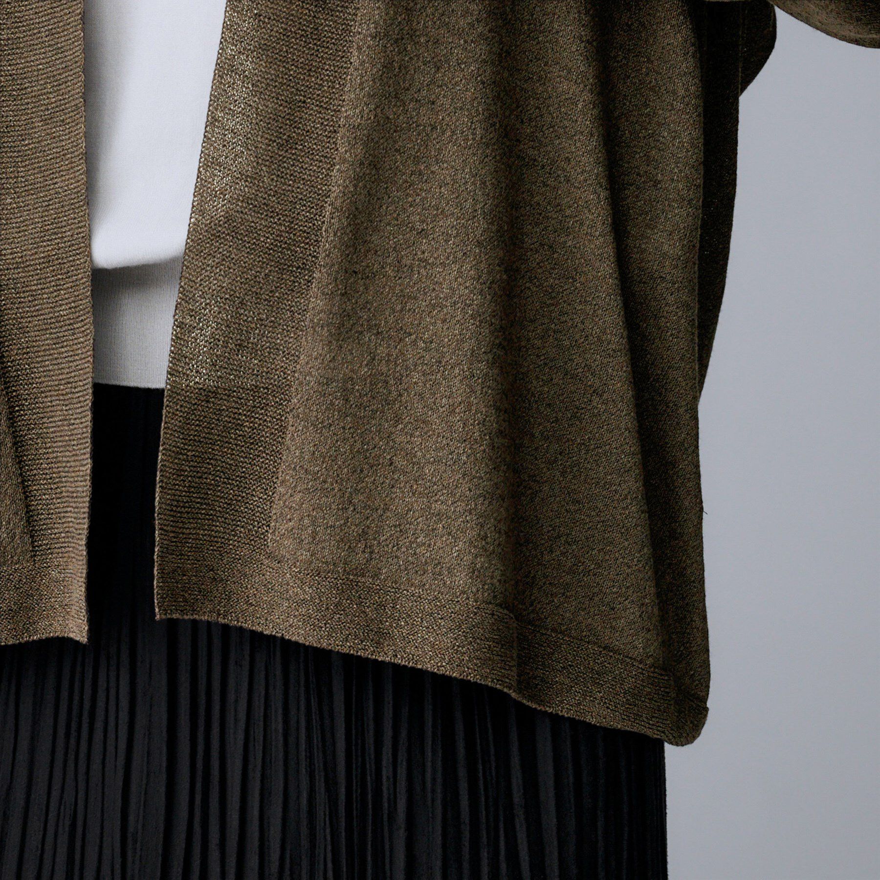 UNTITLED「【きれいめ羽織り/オフィス】釦レスカーディガン」|カーディガン|