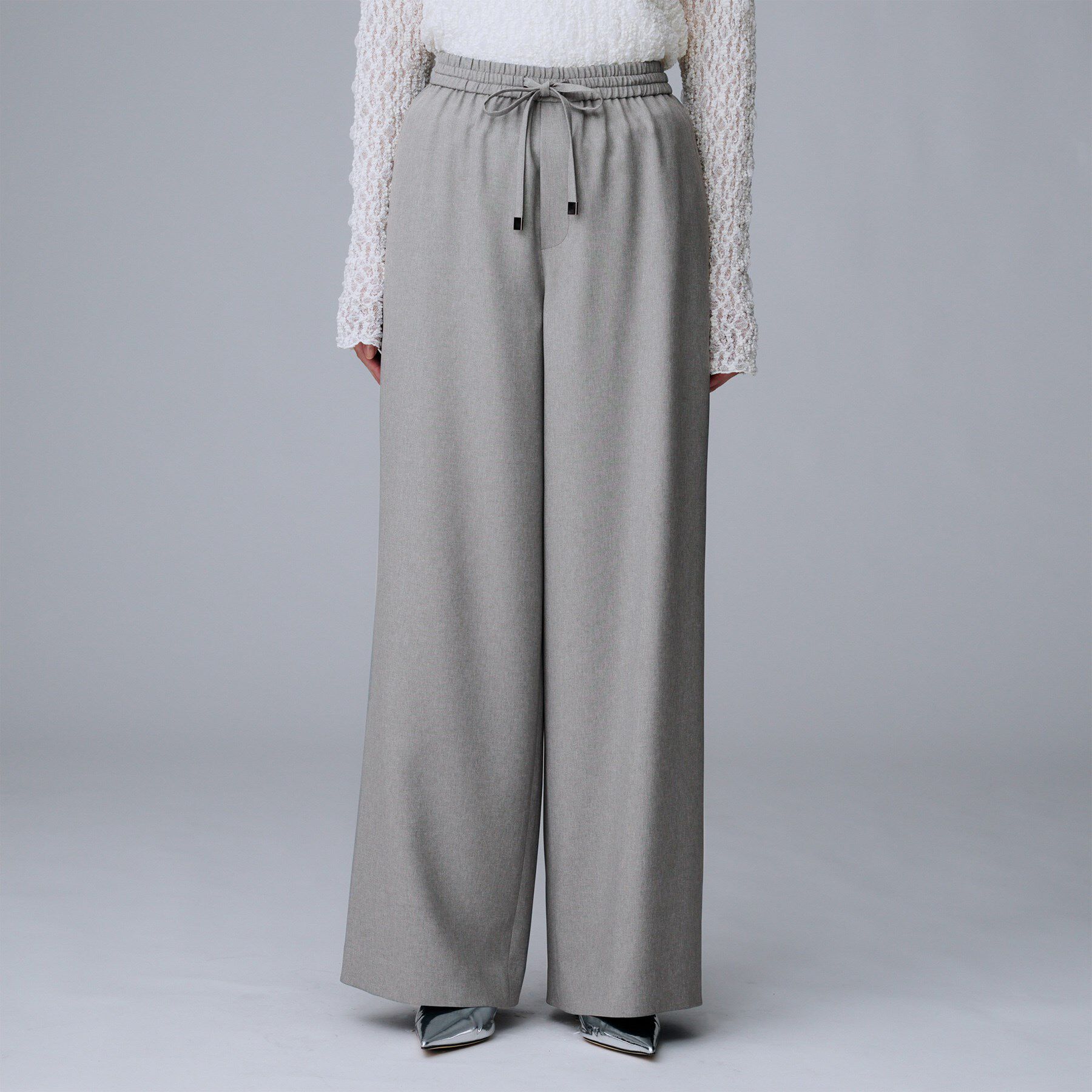 UNTITLED「【洗える/ワイド/ウエストゴム】ストレッチドロストパンツ」|その他|