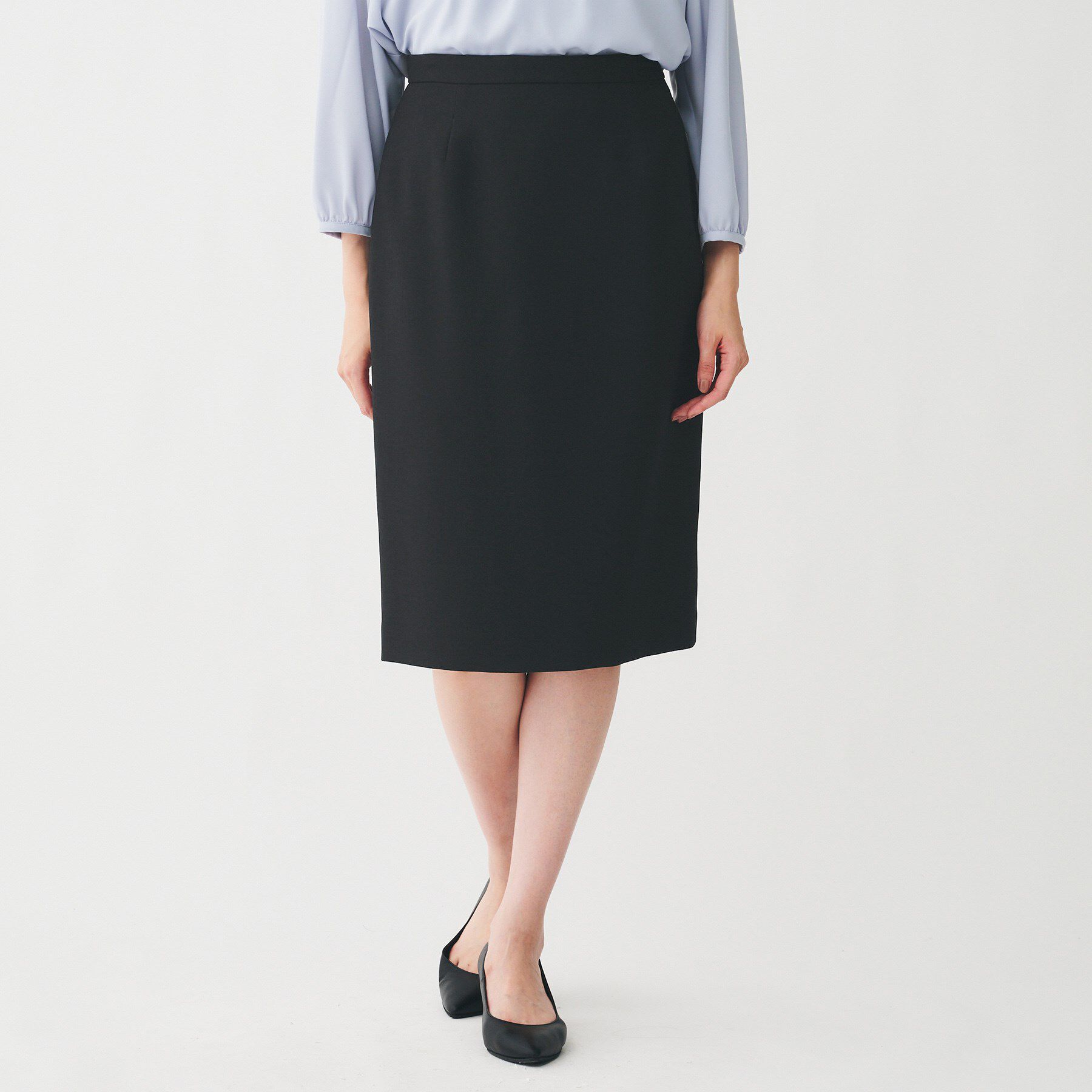 UNTITLED「【洗える/お仕事スーツ】ドライメランジ タイトスカート」|スカート|