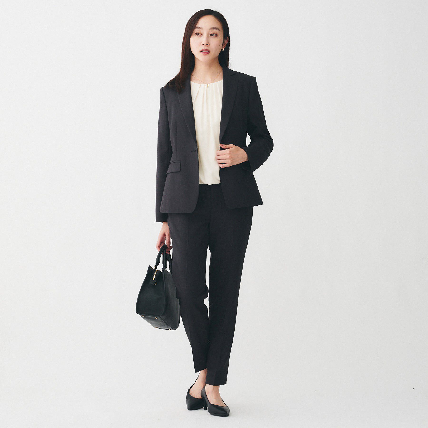 UNTITLED「【透けにくい/ウエストイン見え】パウダリーブラウス」|シャツ・ブラウス|