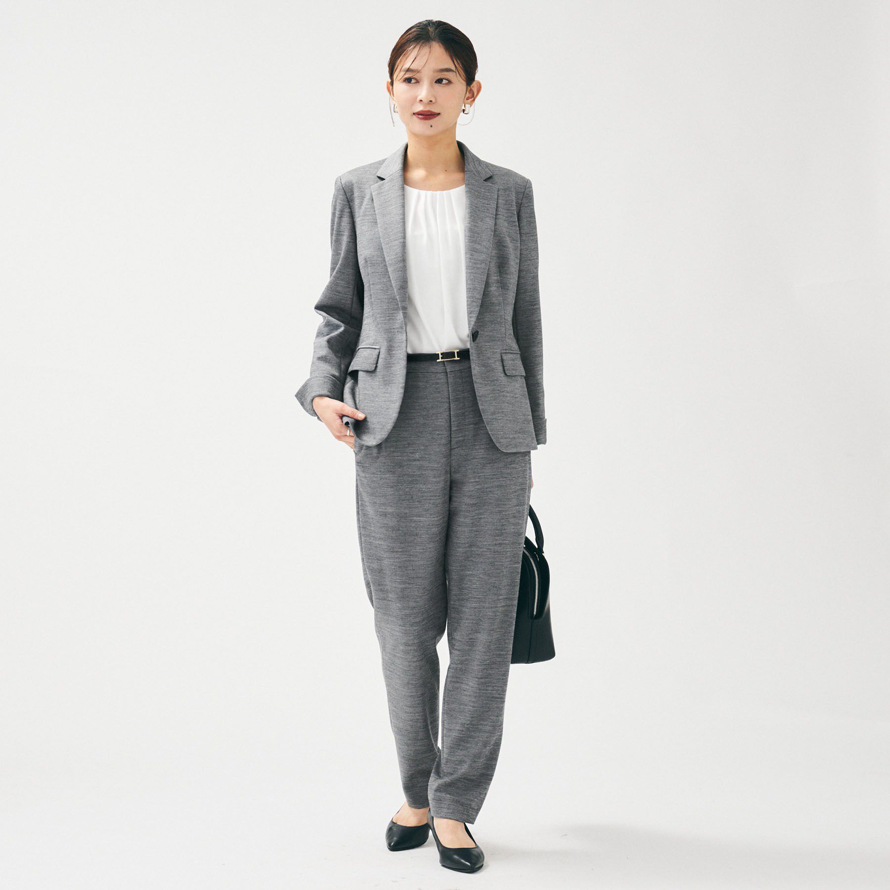 UNTITLED「【洗えるスーツ／ストレッチ】ウール混ジャージ テーラードジャケット」|テーラードジャケット|