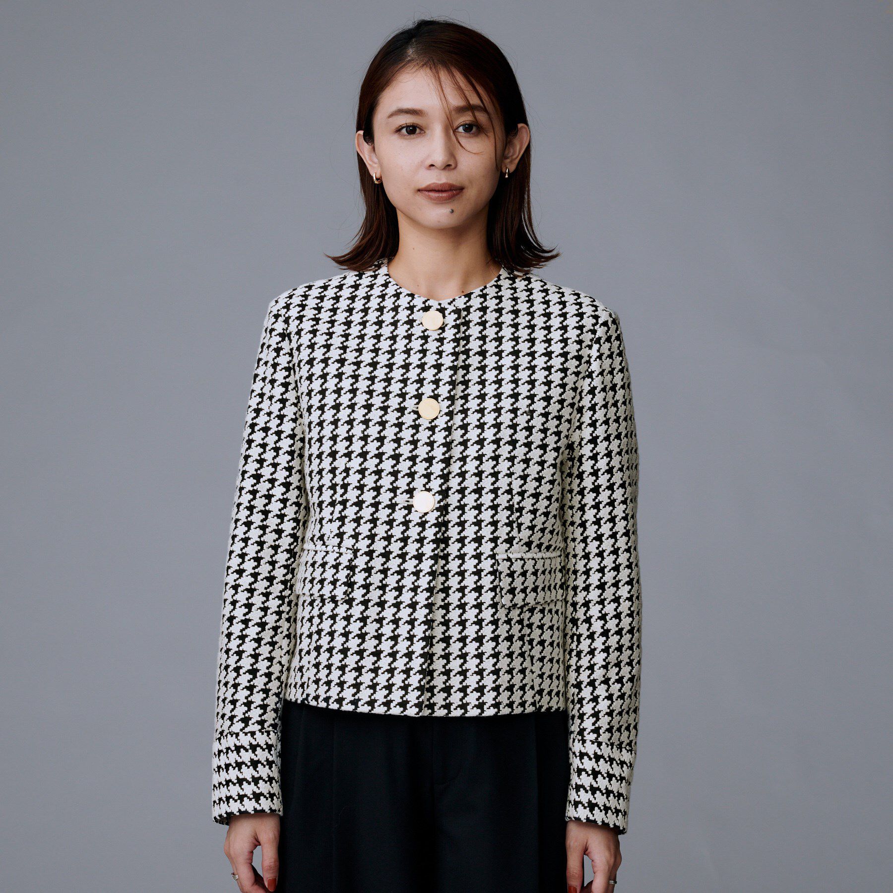 UNTITLED「【セットアップ可能】クラシックチドリ ジャケット」|ノーカラージャケット|