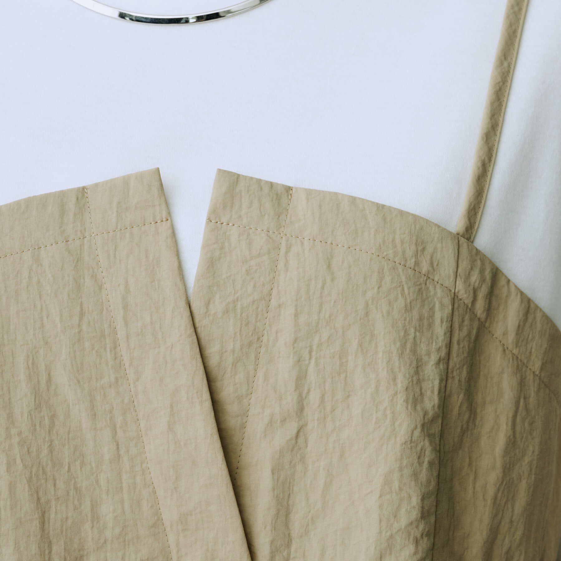 UNTITLED「【洗える/ゆったりシルエット】ビスチェドッキング　プルオーバー」|Tシャツ・カットソー|