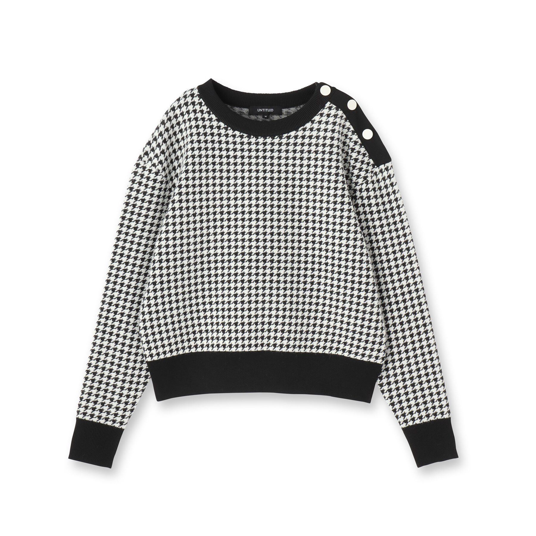 UNTITLED「【洗える/コンパクト丈】チドリジャカード プルオーバー」|ニット・セーター|