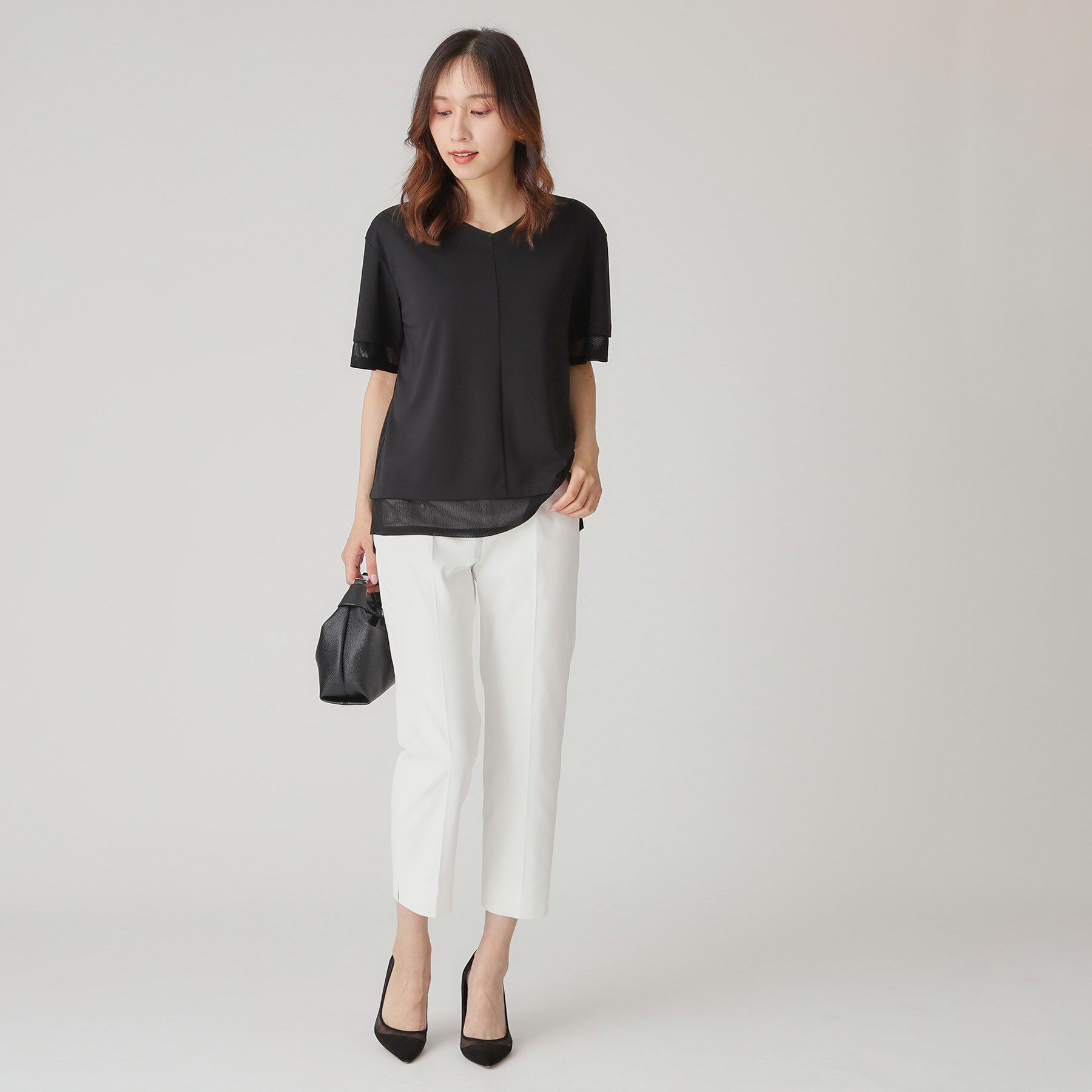 COUP DE CHANCE「【手洗い可】リラクシージャージトップス」|Tシャツ・カットソー|