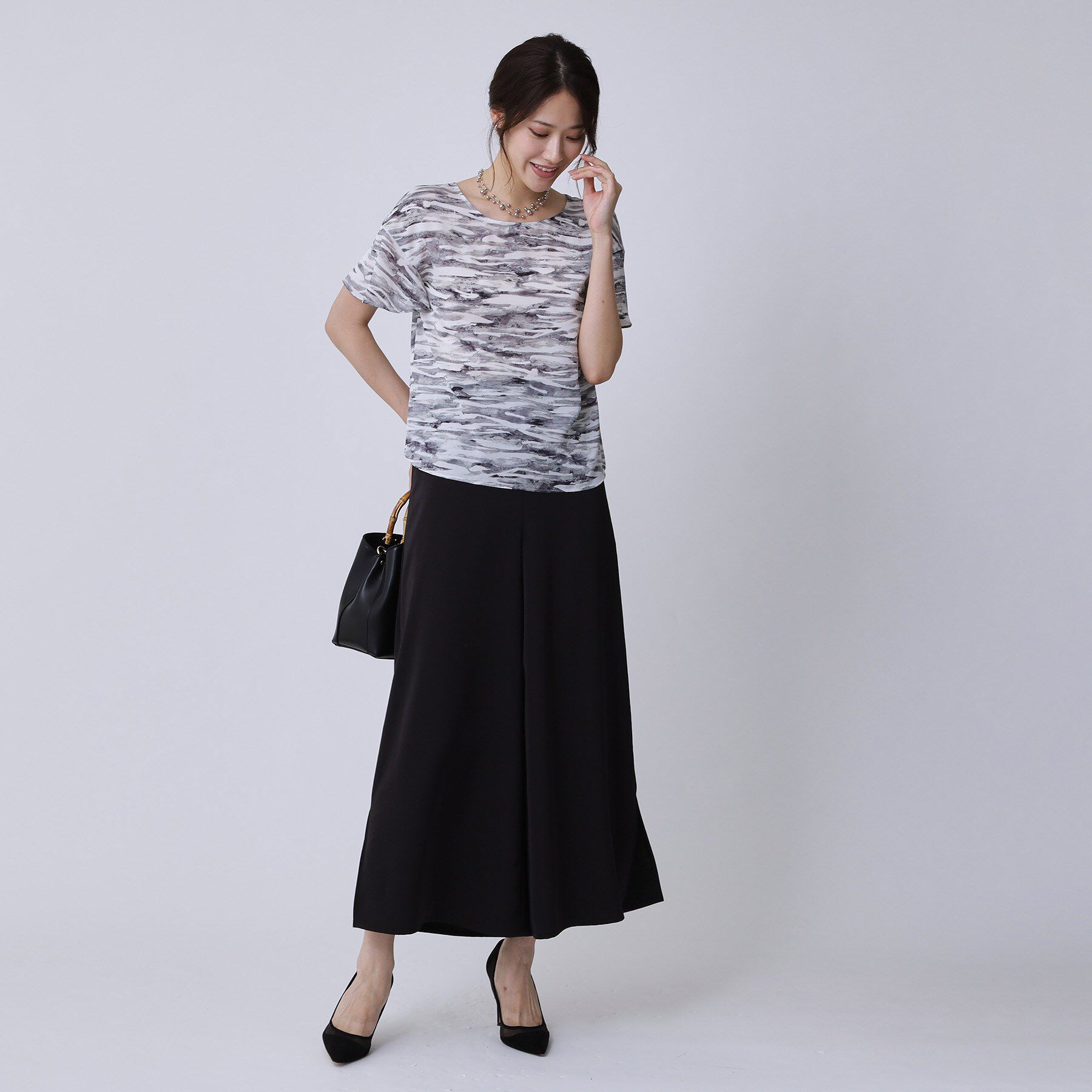 COUP DE CHANCE「【手洗い可／日本製】プリント柄ブラウス」|シャツ・ブラウス|