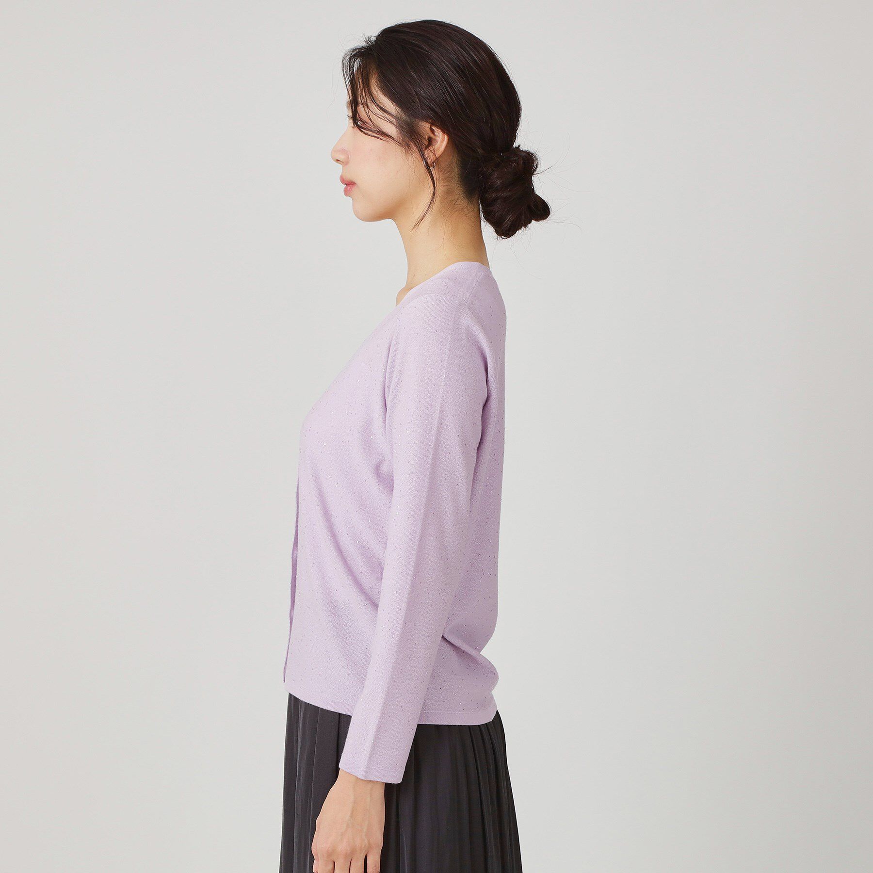 COUP DE CHANCE「【手洗い可】スパンコール入ニットカーディガン」|カーディガン|