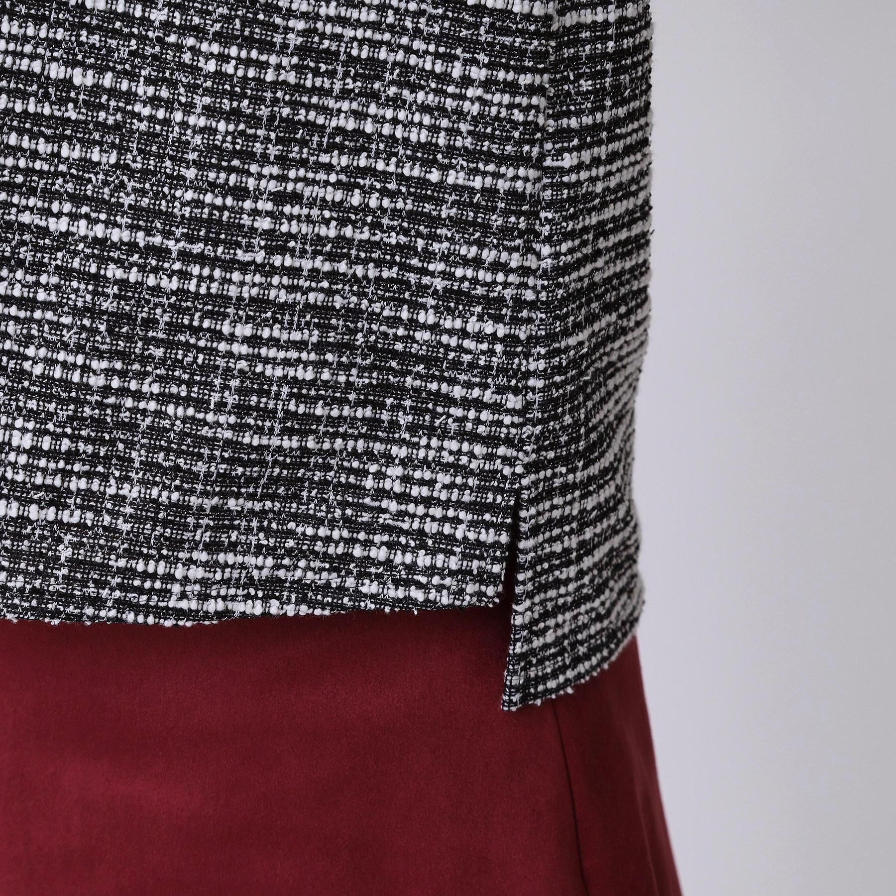 COUP DE CHANCE「【手洗い可／日本製／ジャージ素材／セットアップ可】ラメ意匠素材トップス」|Tシャツ・カットソー|