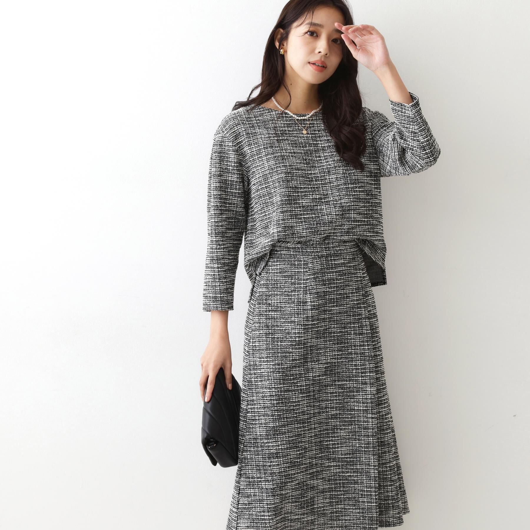 COUP DE CHANCE「【手洗い可／日本製】タック入りフレアースカート」|スカート|