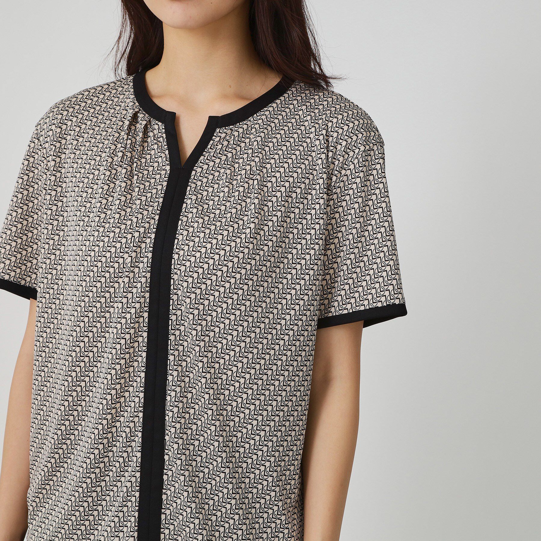 COUP DE CHANCE「【手洗い可／日本製】柄トップス」|シャツ・ブラウス|