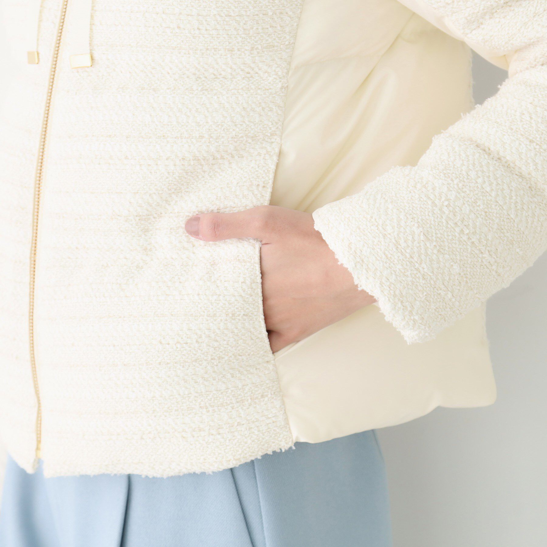 COUP DE CHANCE「【ショート丈】ツイードダウン」|ダウン|