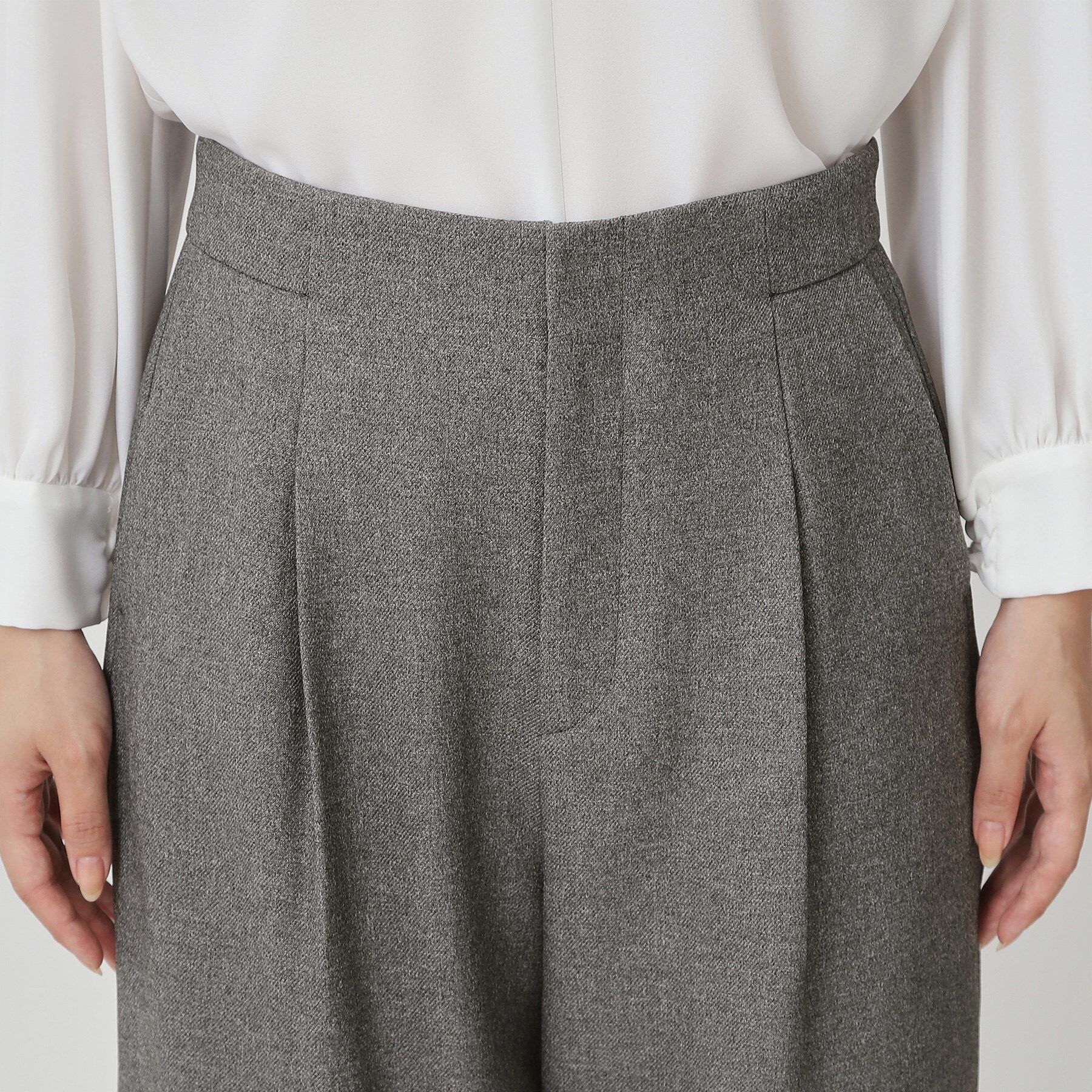 COUP DE CHANCE「【手洗い可／日本製】タックワイドパンツ」|その他|