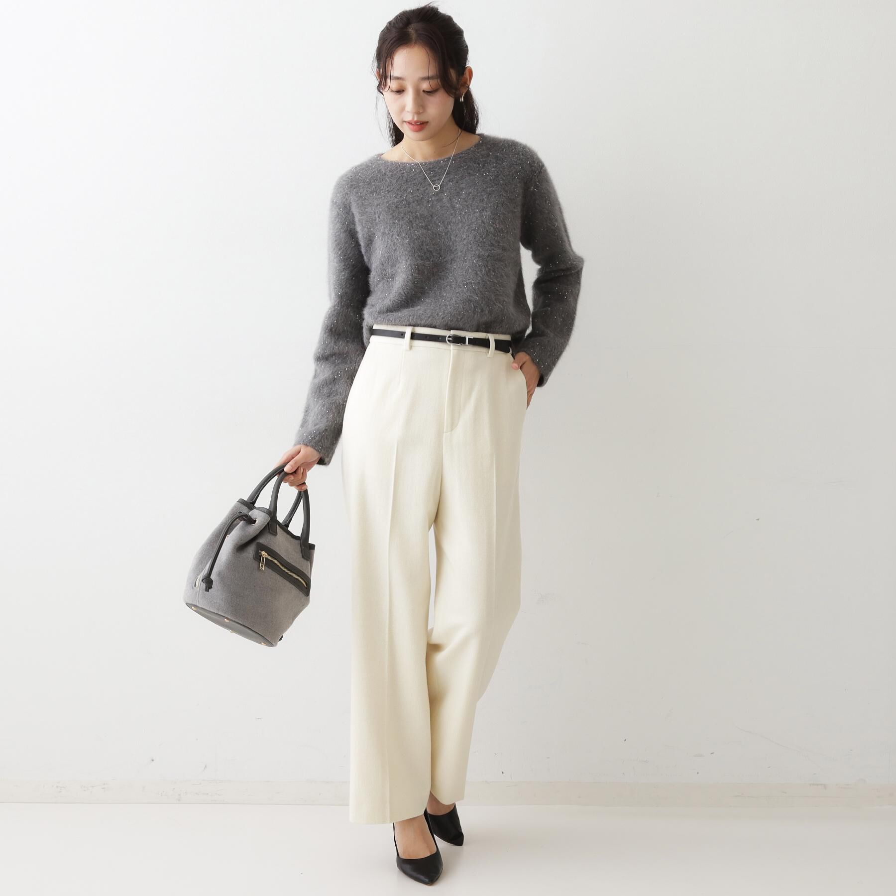 COUP DE CHANCE「【日本製】ラメ入りツイードパンツ」|その他|