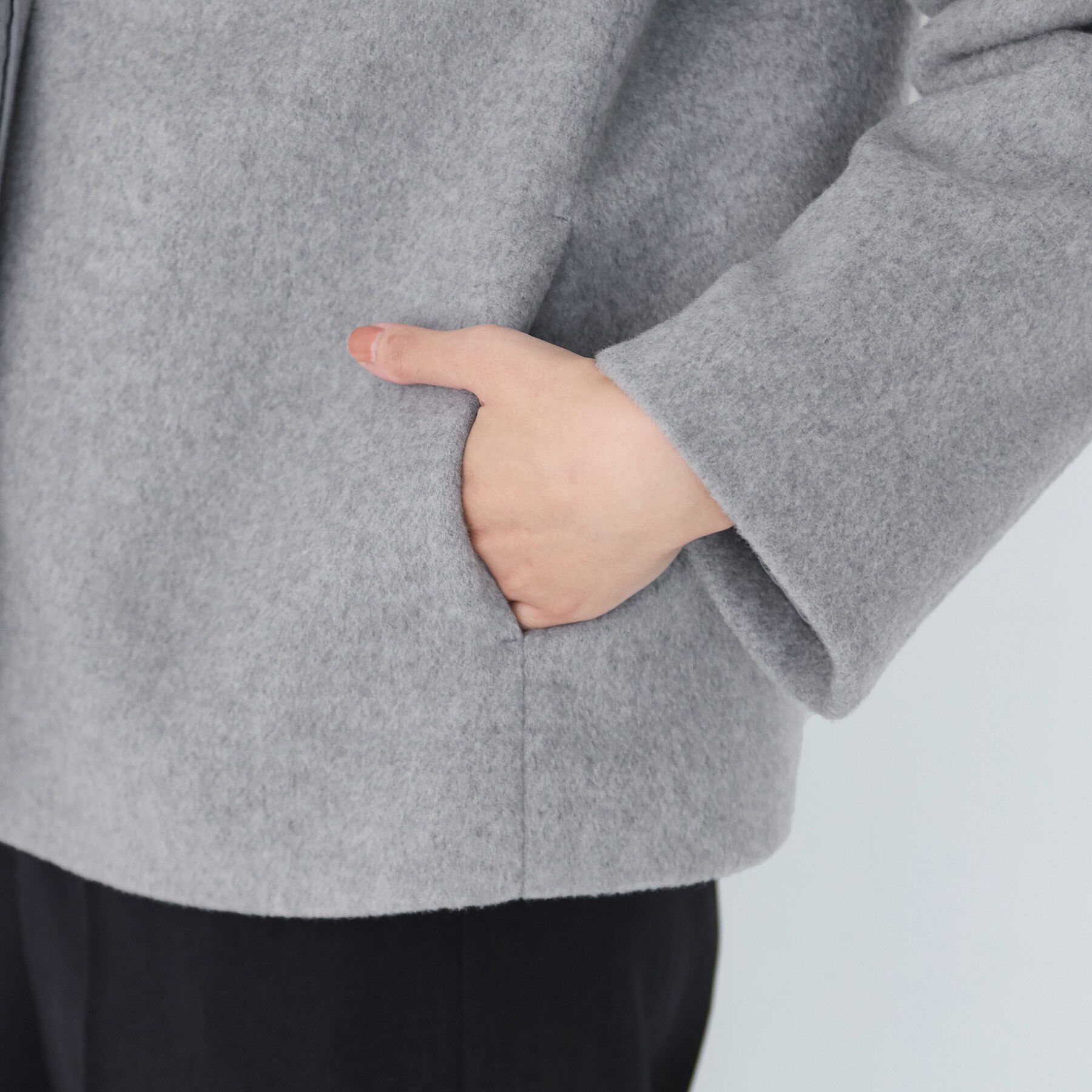 COUP DE CHANCE「【日本製】スタンドカラーのショート丈コート」|その他|