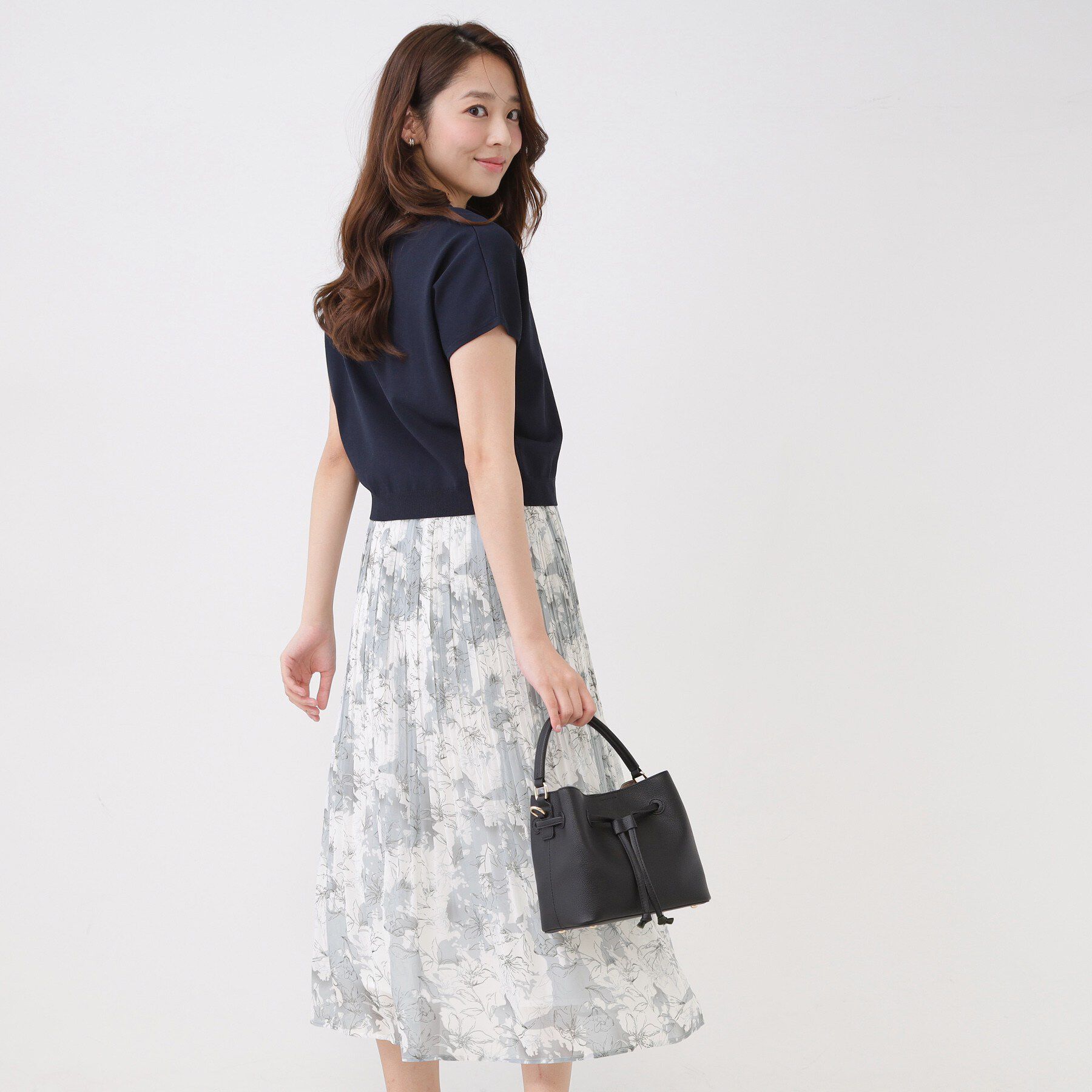 COUP DE CHANCE「【手洗い可】ニットトップスとプリーツスカートのセットアイテム」|スーツ|