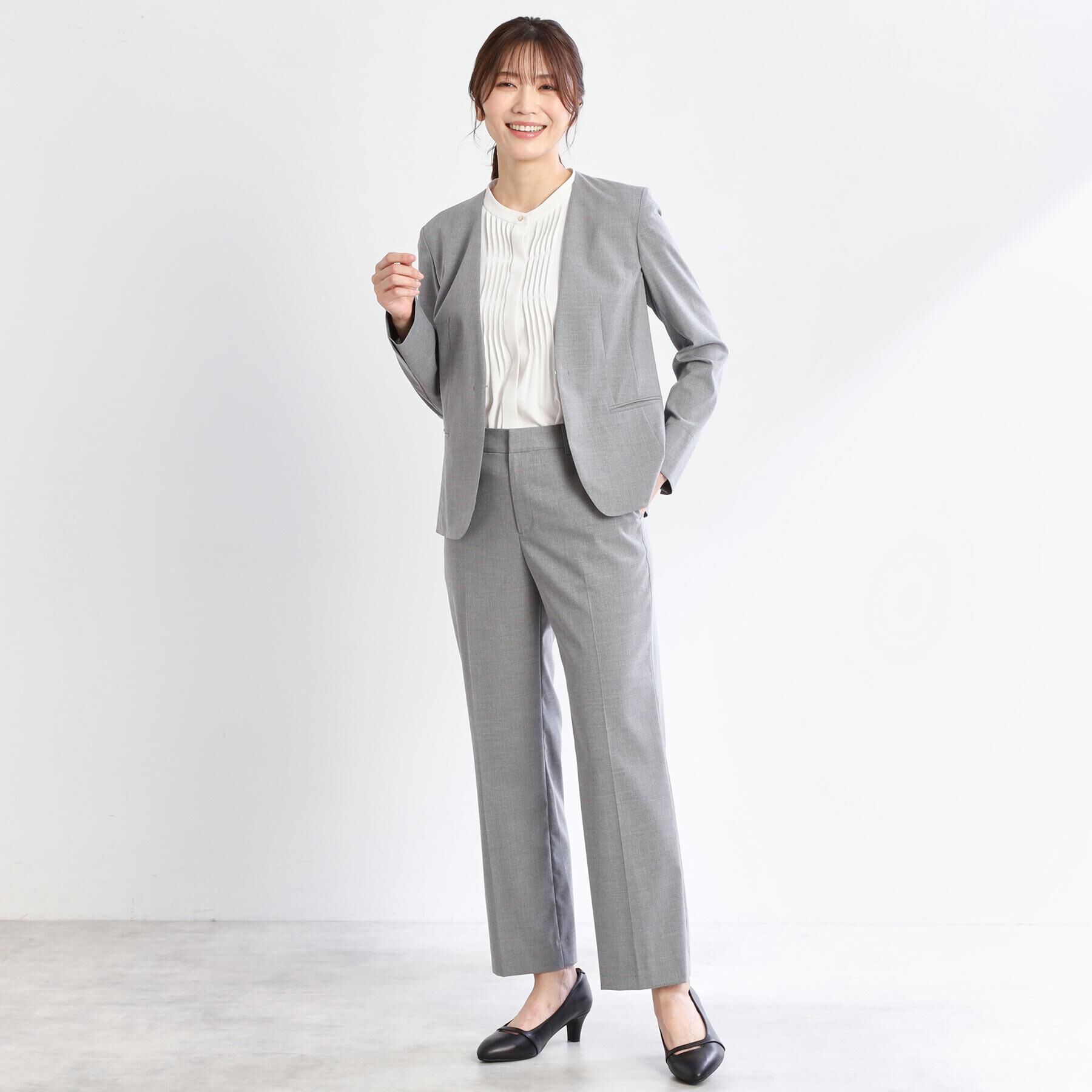 Reflect「【洗える／セットアップ可】ノーカラージャケット」|ノーカラージャケット|