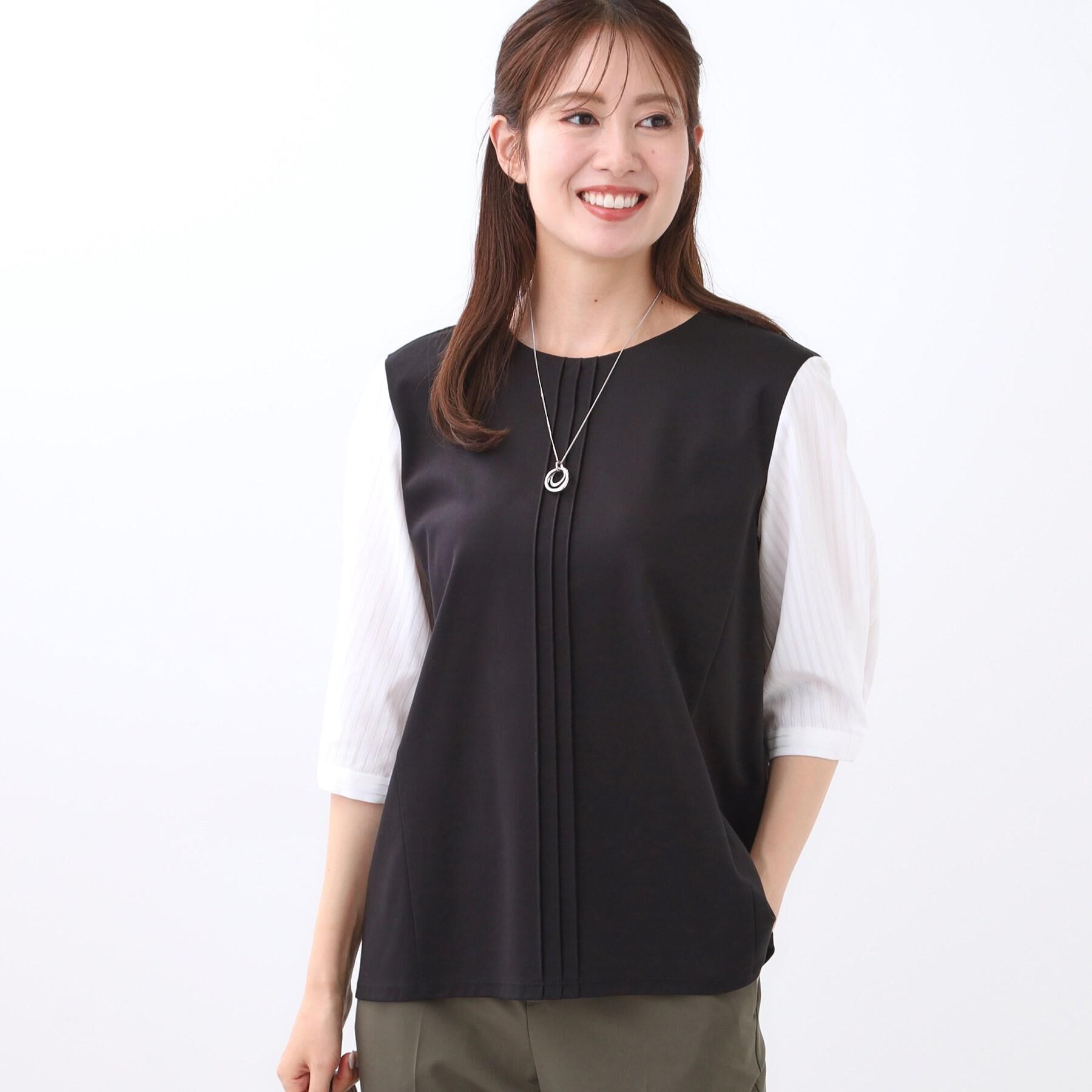 Reflect「【アウターを着てもすっきり／体型カバー／腰周りが気にならない】長め丈プルオーバージャージ」|Tシャツ・カットソー|