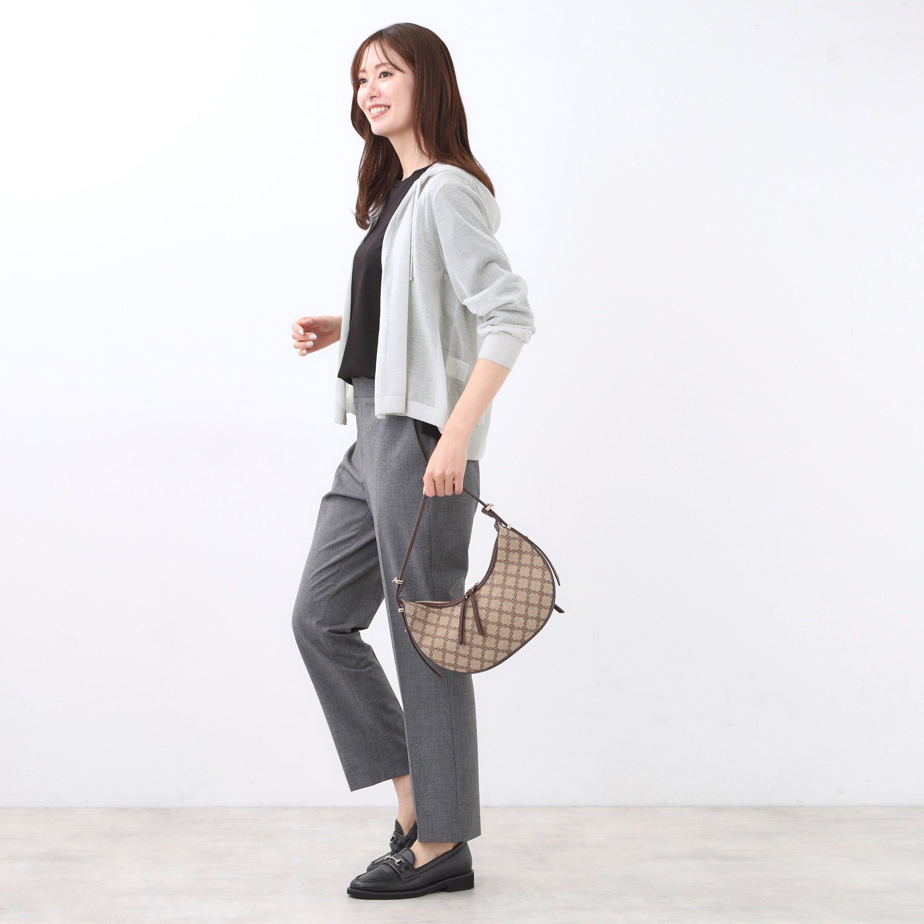 Reflect「【寒暖差対策に◎／手洗い可／旅行や通勤に】フード付きシアーカーディガン」|カーディガン|