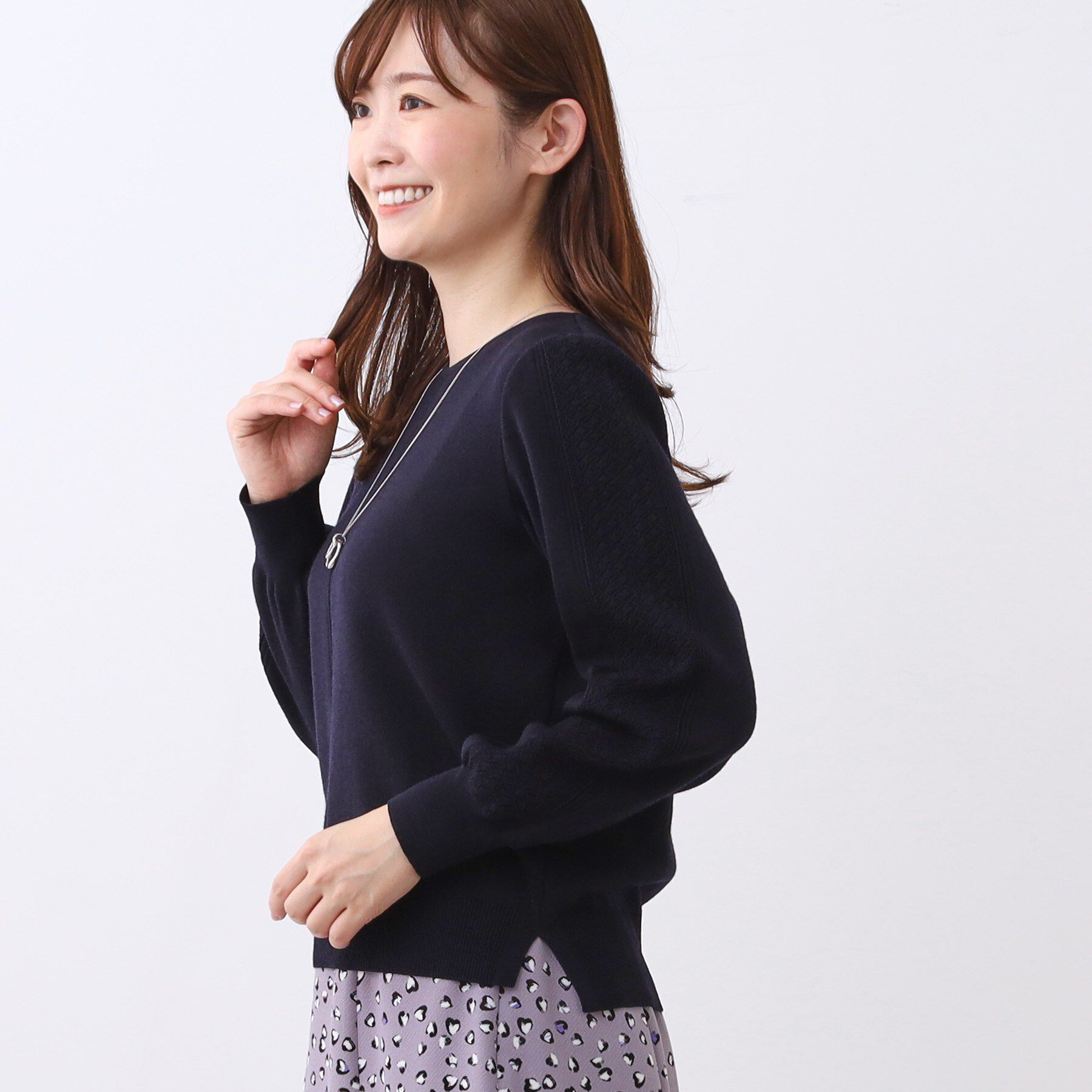 Reflect「【選べる8色／スカートにもパンツにも◎】ウール混ボートネックニット」|ニット・セーター|