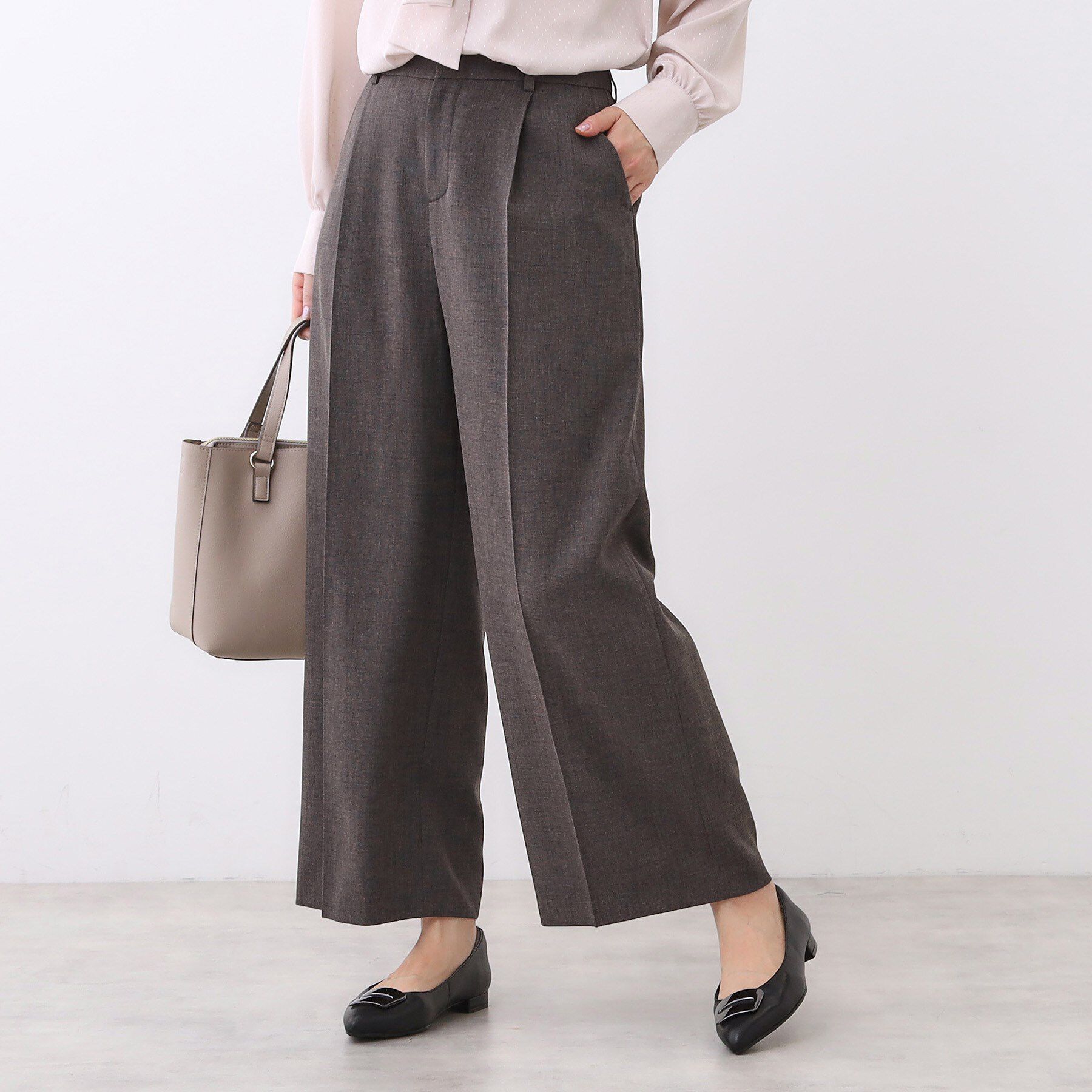 Reflect「【単品使いOK◎／セットアップ可】リラクシーメランジワイドパンツ」|その他|