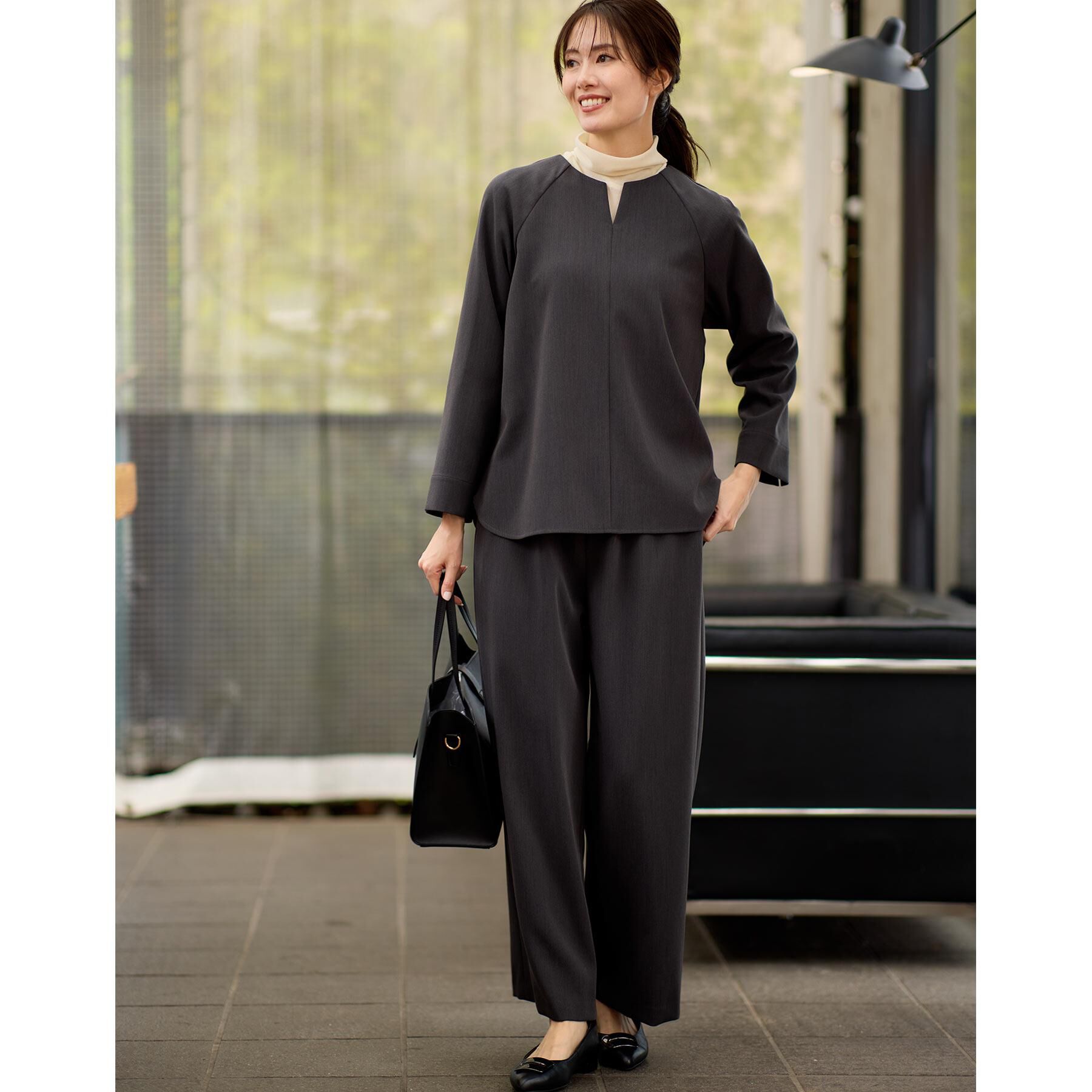 Reflect「【ウエスト総ゴム／セットアップ可】フルレングスストレートパンツ」|その他|