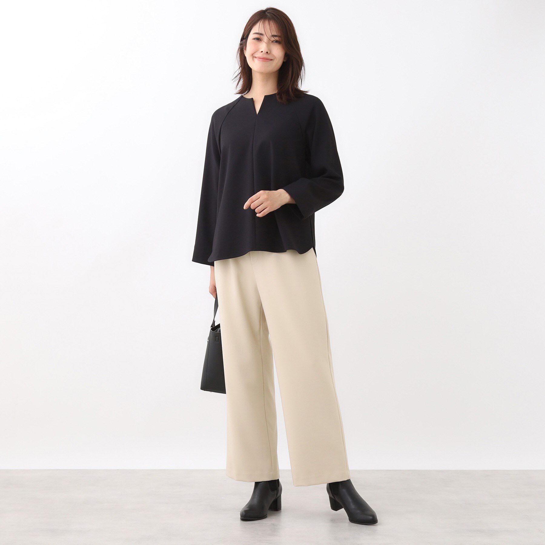 Reflect「【ウエスト総ゴム／セットアップ可】フルレングスストレートパンツ」|その他|