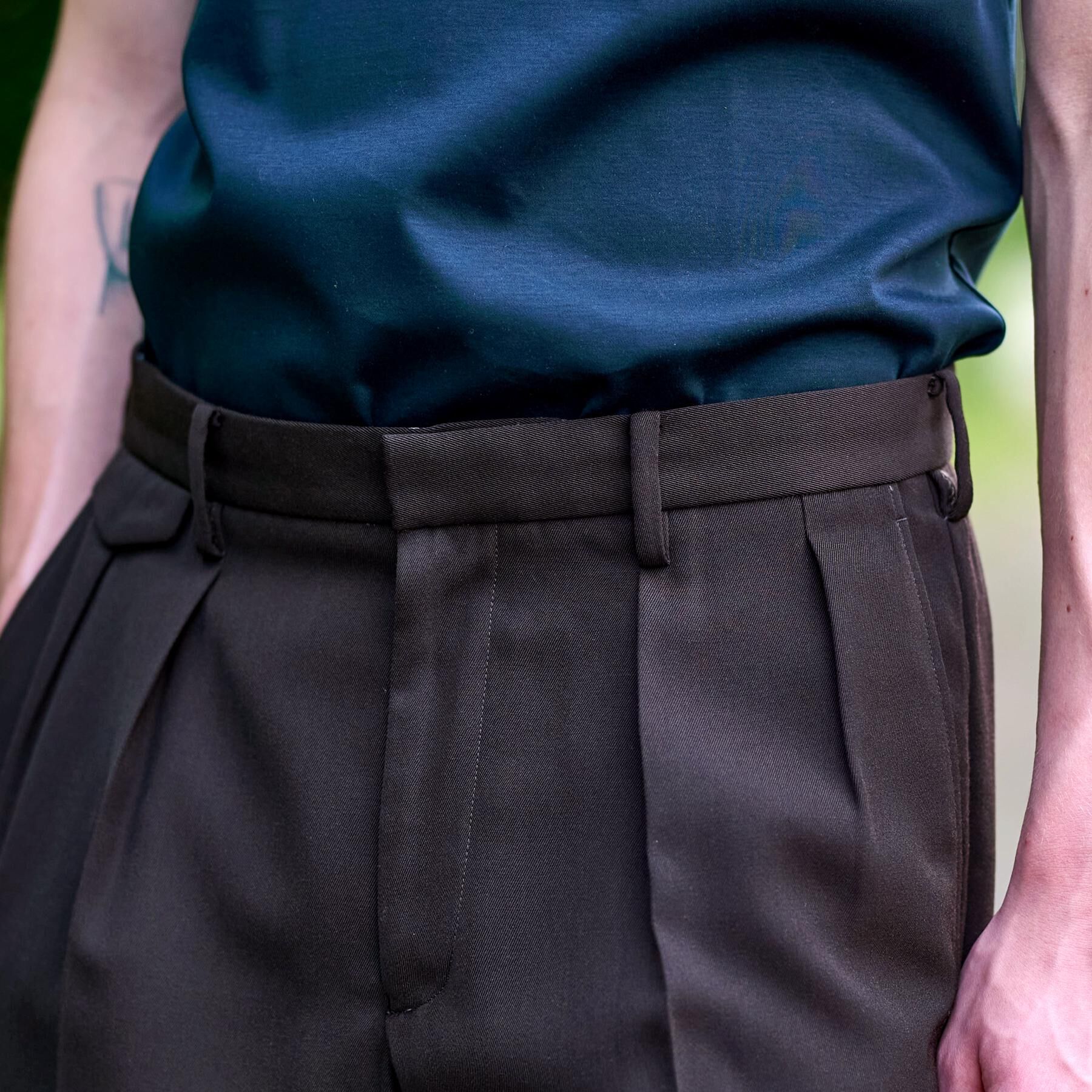 DRESSTERIOR「【セットアップ可】ブラウンツイル ツータックパンツ」|その他|