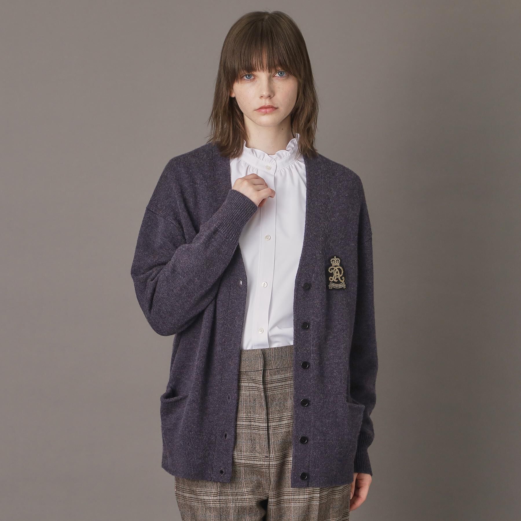 DRESSTERIOR「レタードニットカーディガン」|カーディガン|