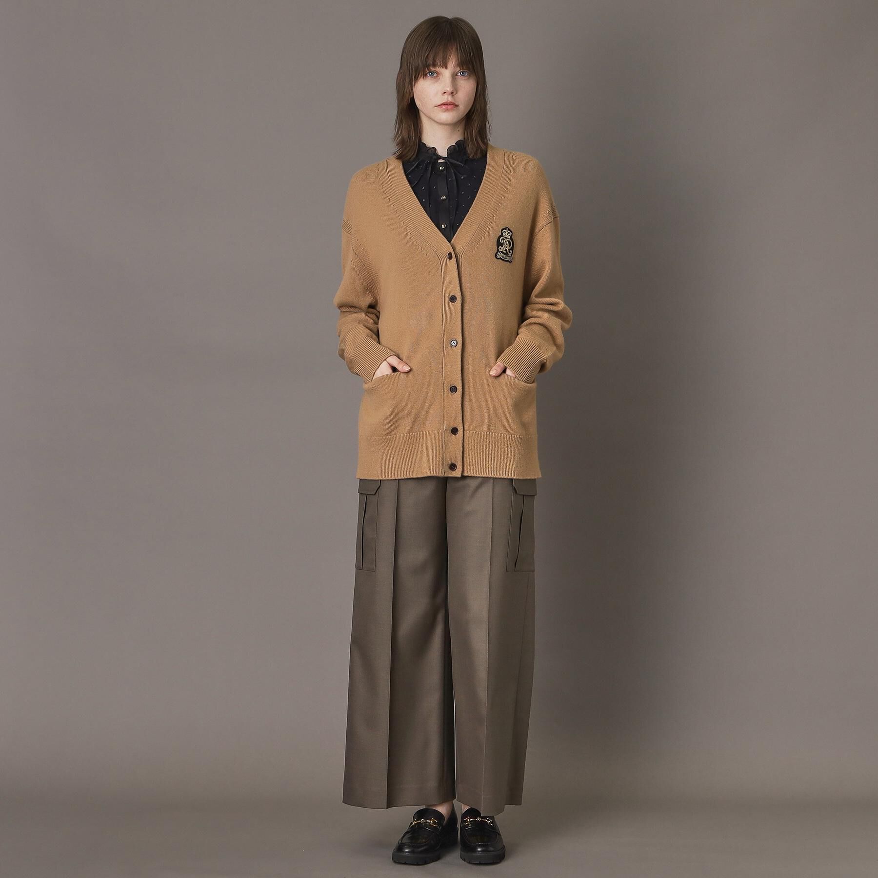 DRESSTERIOR「レタードニットカーディガン」|カーディガン|